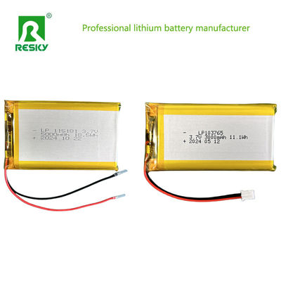 kupować Komórka akumulatorowa litowo-polimerowa słoneczna 103765 3.7V 7.4V 3000mAh 11.1wh Z łącznikiem Jst online manufacture