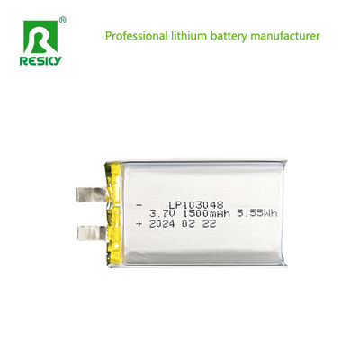 kupować 103048 Litowo-polimerowe baterie 3.7V 1500mAh 5.55wh płaskie baterie Li-polimerowe online manufacture