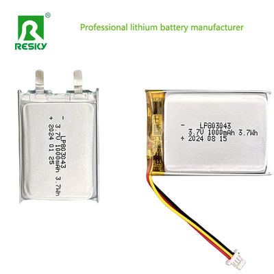kupować Akumulatory polimerowe litowe do ładowania ponownego Lipo Bateria 803040 3,7V 1000mAh online manufacture