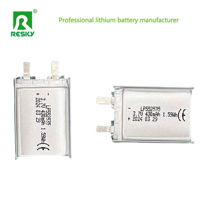 kupować Niestandardowe baterie Lipo 552535 3.7V 430mAh 400mAh Moc online manufacture