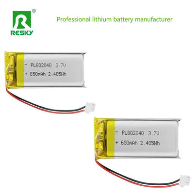 kupować Power Lithium Cell 802045 3.7V 750mAh Rechargeable Lithium Ion Polymer Battery For Smart Device produkcja online