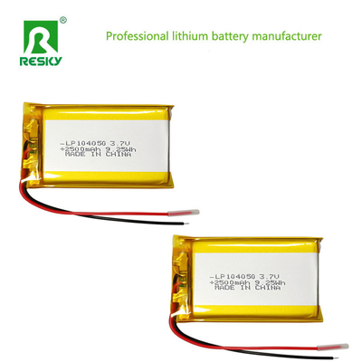kupować Akumulator litowo-jonowy 104050 3.7v 7.4v 2500mAh 9.25wh Akumulator polimerowy litowy do słuchawek produkcja online