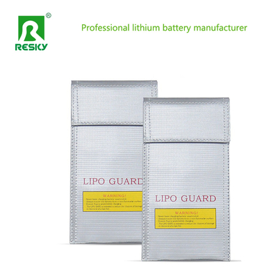 kupować Fireproof Explosion Proof Waterproof 20 X 10cm Silver Glass Fiber RC LiPo Battery Bag For Battery Charging produkcja online