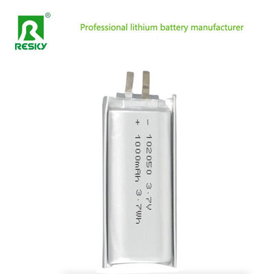 kupować Lithium lipo Battery 102050 3.7v 1000mAh 3.7Wh Rechargeable li-polymer Battery Pack For VR headsets produkcja online