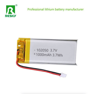 kupować Akumulator litowo-polimerowy 102050 3,7 V 1000 mAh 3,7 Wh, akumulator Lipo do urządzenia przenośnego produkcja online