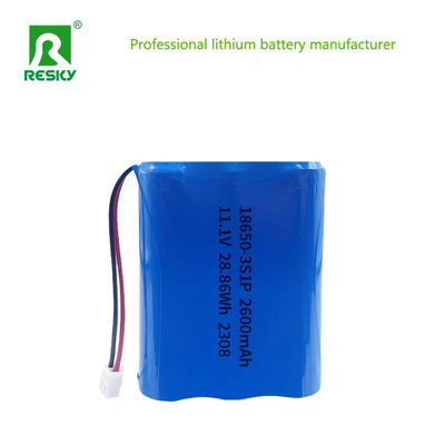 kupować 18650 Batteries 11.1V 3s 2600mAh 28.86wh Rechargeable Li-ion Lithium Ion Battery Pack produkcja online
