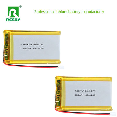 kupować Lithium Ion Battery Cell LP105060 3.7V 3500mAh 12.95wh Solar Rechargeable Lip Battery Pack produkcja online
