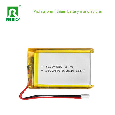 kupować Lithium Ion Battery Pack 104050 3.7v 7.4v 2500mAh 9.25wh Rechargeable Solar Lipo Batteries produkcja online