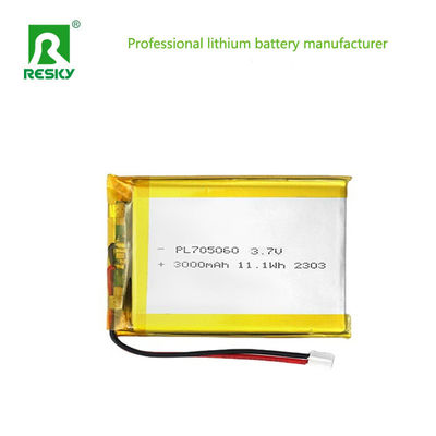 kupować Rechargeable Lipo Batteries Cell 705060 3000mAh 3.7V 11.1wh Power Li-ion Polymer Battery Pack produkcja online