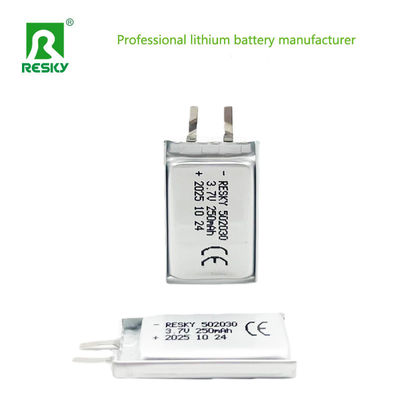 kupować Lipo Battery Cell 502030 3.7v 250mAh 0.925wh Li-ion Lithium Ion Polymer Battery Pack produkcja online
