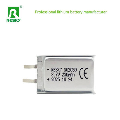kupować Rechargeable Lifepo4 Battery Cell 502030 3.7v 250mAh 0.925wh Power Lithium Ion Polymer Battery produkcja online