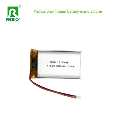 Komórka baterii poliestrowej litowej 3.7V 1500mAh 103048 Do urządzeń cyfrowych