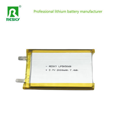 Elektrownia baterii litowo-polimerowej 505060 2000mAh 7.4wh 3.7V Do urządzeń medycznych