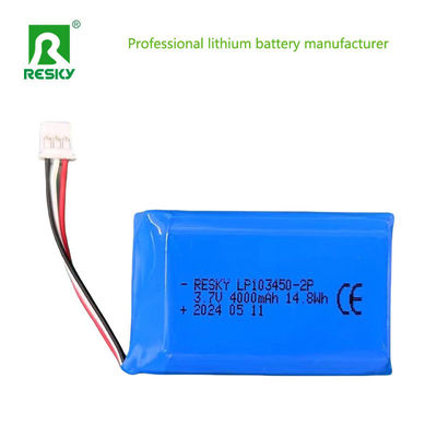 Pojemnik akumulatorów litowo-polimerowych 103450 2p 4000mAh 3.7V