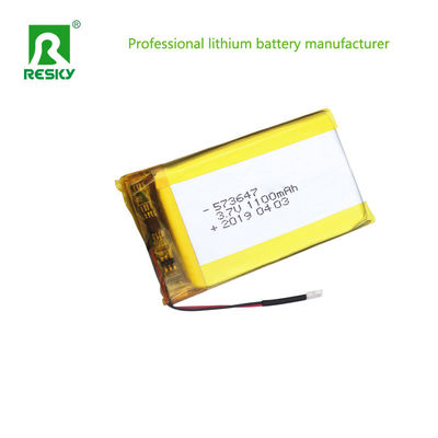 Pryzmatyczny kieszonkowy akumulator polimerowy litowy 573647 553450 3.7V 1100mAh akumulatory zasilania