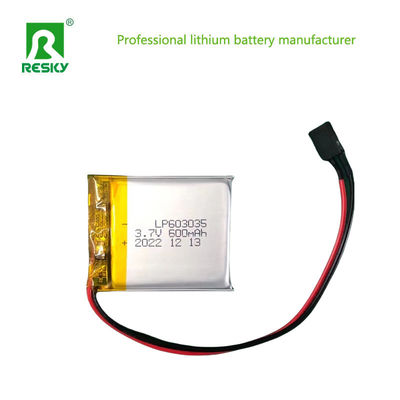 603035 Litowo-polimerowe baterie 3,7V 600mAh