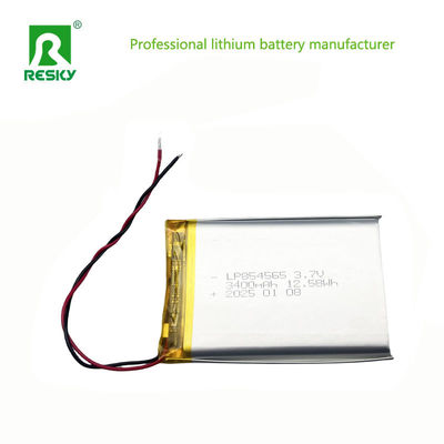 854565 Litium Polymer Battery Cell 3400mAh 3.7V Pouch Lipo Li-Polymer Battery