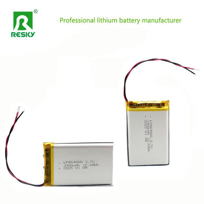 3.7V 3400mAh Litium Polymer Battery Pack 854565 Lipo Battery For Walkie-Talkie