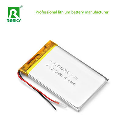 Zestaw słoneczny litowo-jonowy 503759 3.7v 1200mAh Akumulator Li-Poymer