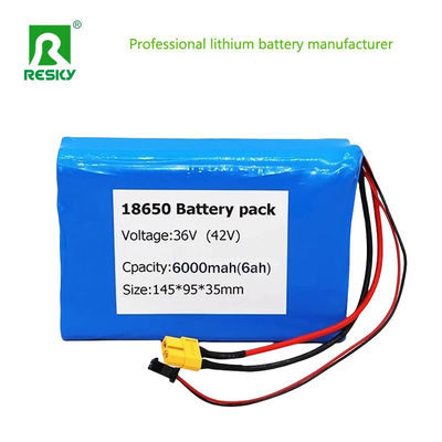 Electric Scooter Battery Pack 36V 6Ah 10s3p Rechargeable 18650 Li-Ion Battery