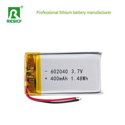 Akumulator litowo-polimerowy do naładowania 602040 400mAh 450mAh 3,7V