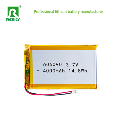 Akumulator litowo-polimerowy 606090 3,7V 7,4V 4000mAh 14,8Wh, akumulator litowo-polimerowy do ponownego ładowania