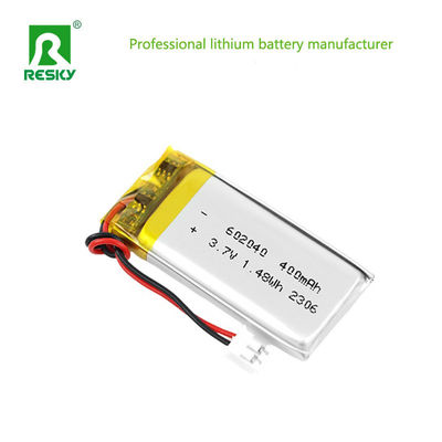 Litowo-polimerowy akumulator 602040 400mAh 450mAh 3.7V 1.48wh Moc Lipo Li-polimerowy akumulator