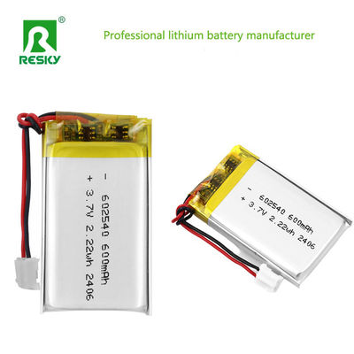 Akumulator litowo-polimerowy 602540 600mAh 3.7V 2.22Wh, solarne baterie Lipo do monitorów medycznych