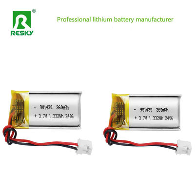 Litowo-polimerowy akumulator 3.7V 901430 360mAh 1.33wh Litowo-polimerowy akumulator
