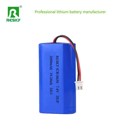 Akumulator litowo-jonowy 18650, zestaw akumulatorów 2600mAh 7,4V 19,24Wh